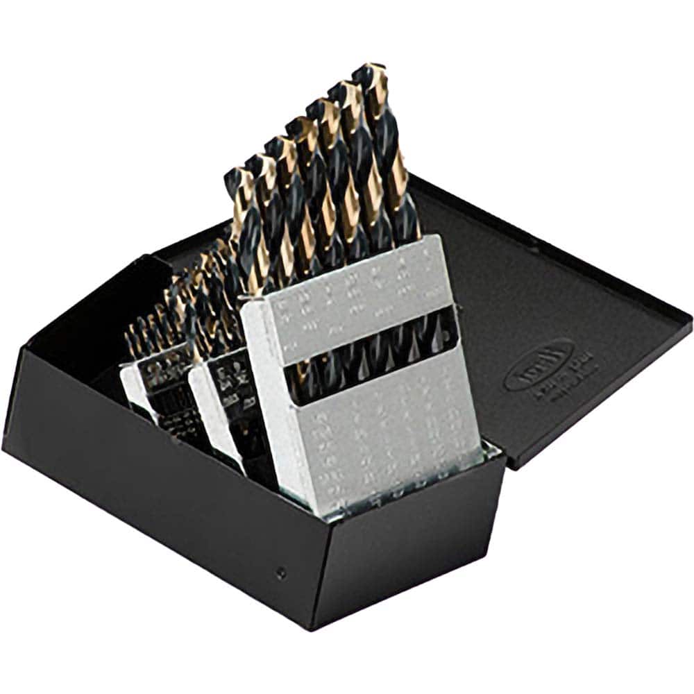 Titan USA - Drill Bit Sets; System of Measurement: Inch ; Drill Bit Material: High Speed Steel ; Drill Bit Set Type: Jobber Length Drill Bits ; Minimum Drill Bit Size (Decimal Inch): 0.0625 ; Minimum Drill Bit Size (Inch): 1/16 ; Maximum Drill Bit Size ( - Exact Tool & Supply