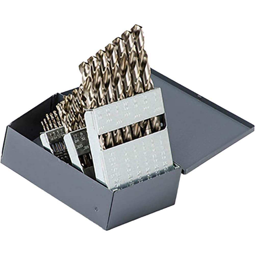 Titan USA - Drill Bit Sets; System of Measurement: Inch ; Drill Bit Material: High Speed Steel ; Drill Bit Set Type: Jobber Length Drill Bits ; Minimum Drill Bit Size (Decimal Inch): 0.0625 ; Minimum Drill Bit Size (Inch): 1/16 ; Maximum Drill Bit Size ( - Exact Tool & Supply