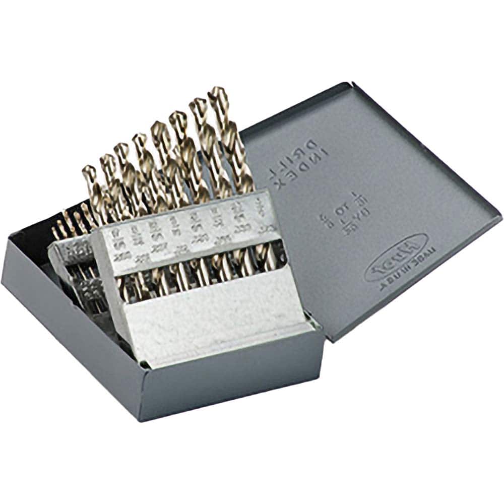 Titan USA - Drill Bit Sets; System of Measurement: Inch ; Drill Bit Material: High Speed Steel ; Drill Bit Set Type: Jobber Length Drill Bits ; Minimum Drill Bit Size (Decimal Inch): 0.0625 ; Minimum Drill Bit Size (Inch): 1/16 ; Maximum Drill Bit Size ( - Exact Tool & Supply