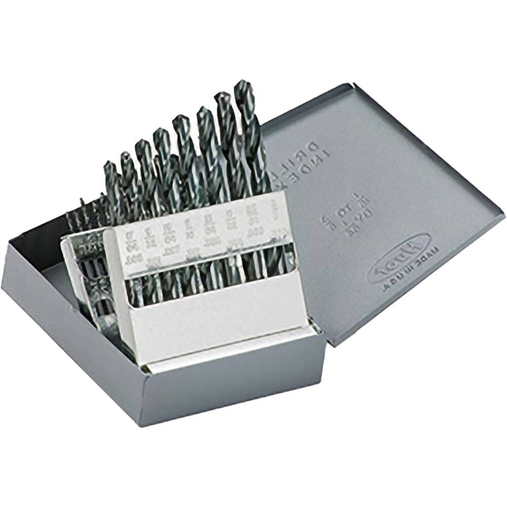 Titan USA - Drill Bit Sets; System of Measurement: Inch ; Drill Bit Material: High Speed Steel ; Drill Bit Set Type: Jobber Length Drill Bits ; Minimum Drill Bit Size (Decimal Inch): 0.0625 ; Minimum Drill Bit Size (Inch): 1/16 ; Maximum Drill Bit Size ( - Exact Tool & Supply