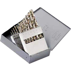 Titan USA - Drill Bit Sets; System of Measurement: Inch ; Drill Bit Material: High Speed Steel ; Drill Bit Set Type: Jobber Length Drill Bits ; Minimum Drill Bit Size (Decimal Inch): 0.0625 ; Minimum Drill Bit Size (Inch): 1/16 ; Maximum Drill Bit Size ( - Exact Tool & Supply