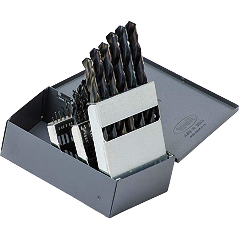 Titan USA - Drill Bit Sets; System of Measurement: Metric ; Drill Bit Material: High Speed Steel ; Drill Bit Set Type: Jobber Length Drill Bits ; Minimum Drill Bit Size (mm): 1.00 ; Maximum Drill Bit Size (mm): 13.00 ; Drill Point Angle: 118 - Exact Tool & Supply