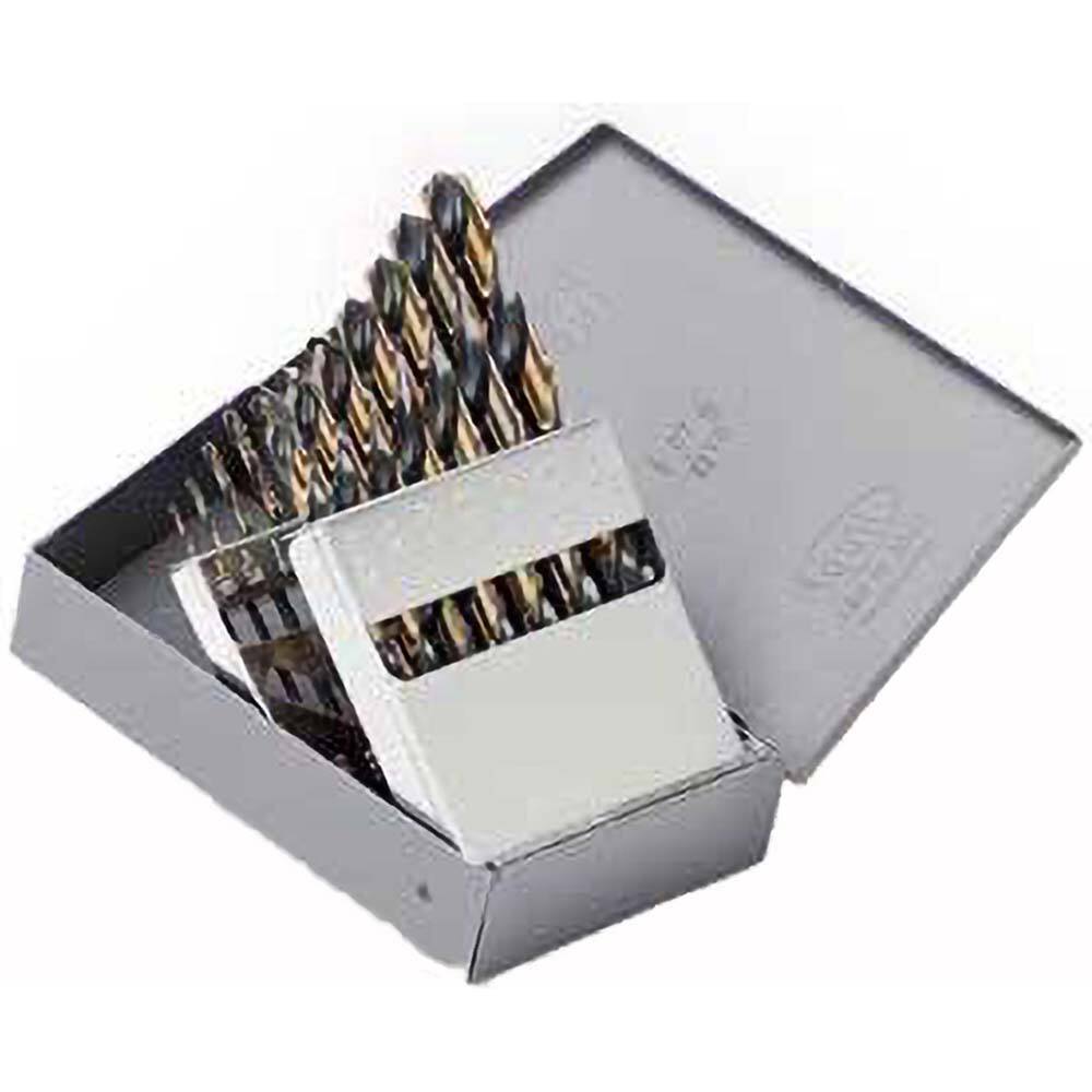 Titan USA - Drill Bit Sets; System of Measurement: Inch ; Drill Bit Material: High Speed Steel ; Drill Bit Set Type: Jobber Length Drill Bits ; Minimum Drill Bit Size (Decimal Inch): 0.0625 ; Minimum Drill Bit Size (Inch): 1/16 ; Maximum Drill Bit Size ( - Exact Tool & Supply