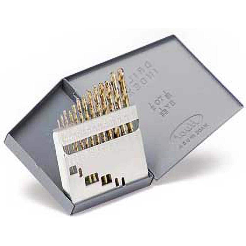 Titan USA - Drill Bit Sets; System of Measurement: Inch ; Drill Bit Material: Cobalt ; Drill Bit Set Type: Jobber Length Drill Bits ; Minimum Drill Bit Size (Decimal Inch): 0.0625 ; Minimum Drill Bit Size (Inch): 1/16 ; Maximum Drill Bit Size (Decimal In - Exact Tool & Supply