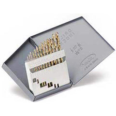 Titan USA - Drill Bit Sets; System of Measurement: Inch ; Drill Bit Material: Cobalt ; Drill Bit Set Type: Jobber Length Drill Bits ; Minimum Drill Bit Size (Decimal Inch): 0.0625 ; Minimum Drill Bit Size (Inch): 1/16 ; Maximum Drill Bit Size (Decimal In - Exact Tool & Supply