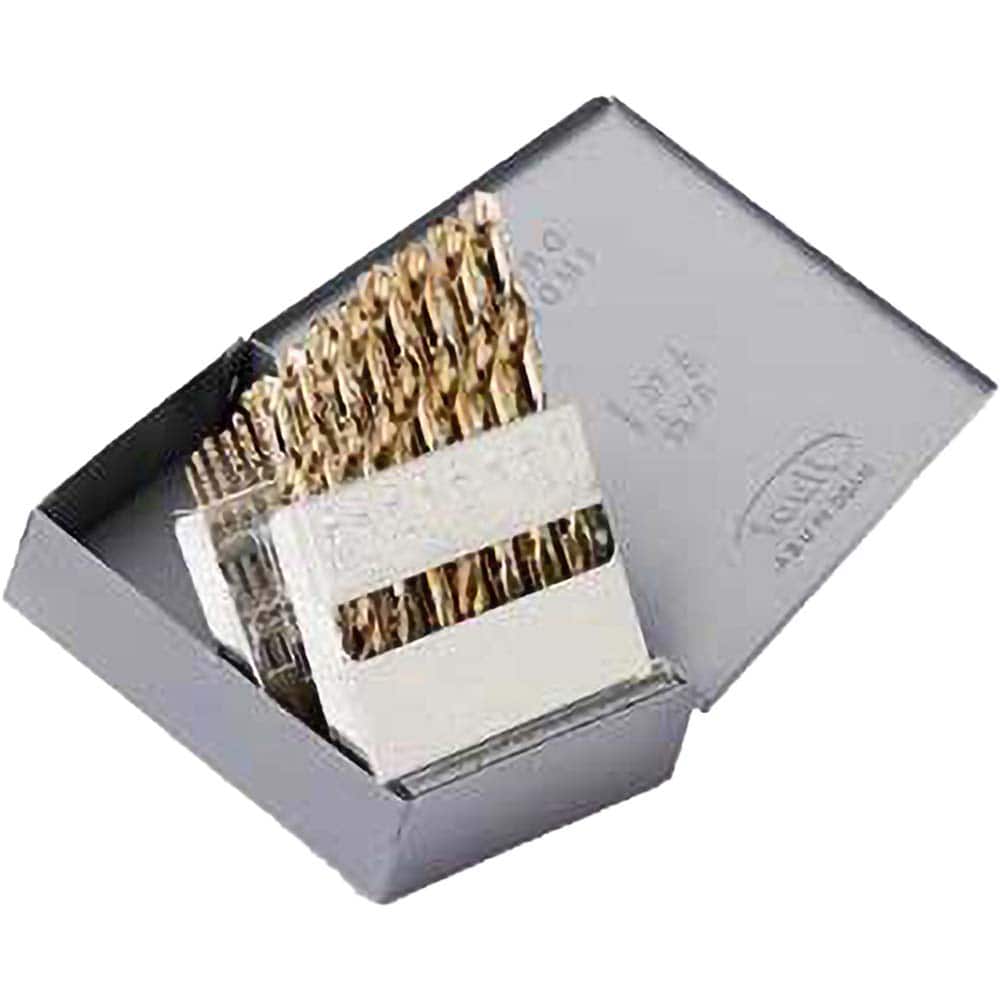 Titan USA - Drill Bit Sets; System of Measurement: Inch ; Drill Bit Material: Cobalt ; Drill Bit Set Type: Jobber Length Drill Bits ; Minimum Drill Bit Size (Decimal Inch): 0.0625 ; Minimum Drill Bit Size (Inch): 1/16 ; Maximum Drill Bit Size (Decimal In - Exact Tool & Supply
