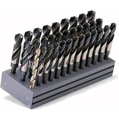 Titan USA - Drill Bit Sets; System of Measurement: Inch ; Drill Bit Material: High Speed Steel ; Drill Bit Set Type: Reduced Shank Drill Bits ; Minimum Drill Bit Size (Decimal Inch): .5000 ; Minimum Drill Bit Size (Inch): 1/2 ; Maximum Drill Bit Size (De - Exact Tool & Supply