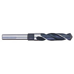 Titan USA - 13/16" 118° 1/2" Shank Uncoated High Speed Steel Silver & Deming Reduced Shank Drill Bit - Exact Tool & Supply