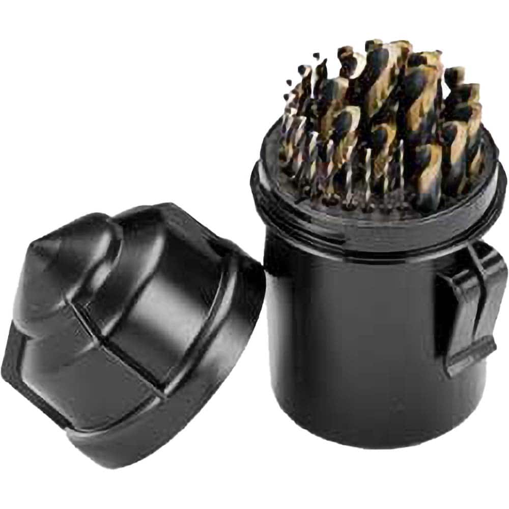 Titan USA - Drill Bit Sets; System of Measurement: Inch ; Drill Bit Material: High Speed Steel ; Drill Bit Set Type: Jobber Length Drill Bits ; Minimum Drill Bit Size (Decimal Inch): 0.0625 ; Minimum Drill Bit Size (Inch): 1/16 ; Maximum Drill Bit Size ( - Exact Tool & Supply