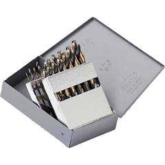 Titan USA - Drill Bit Sets; System of Measurement: Inch ; Drill Bit Material: High Speed Steel ; Drill Bit Set Type: Maintenance Length Drill Bits ; Minimum Drill Bit Size (Decimal Inch): 0.0625 ; Minimum Drill Bit Size (Inch): 1/16 ; Maximum Drill Bit S - Exact Tool & Supply