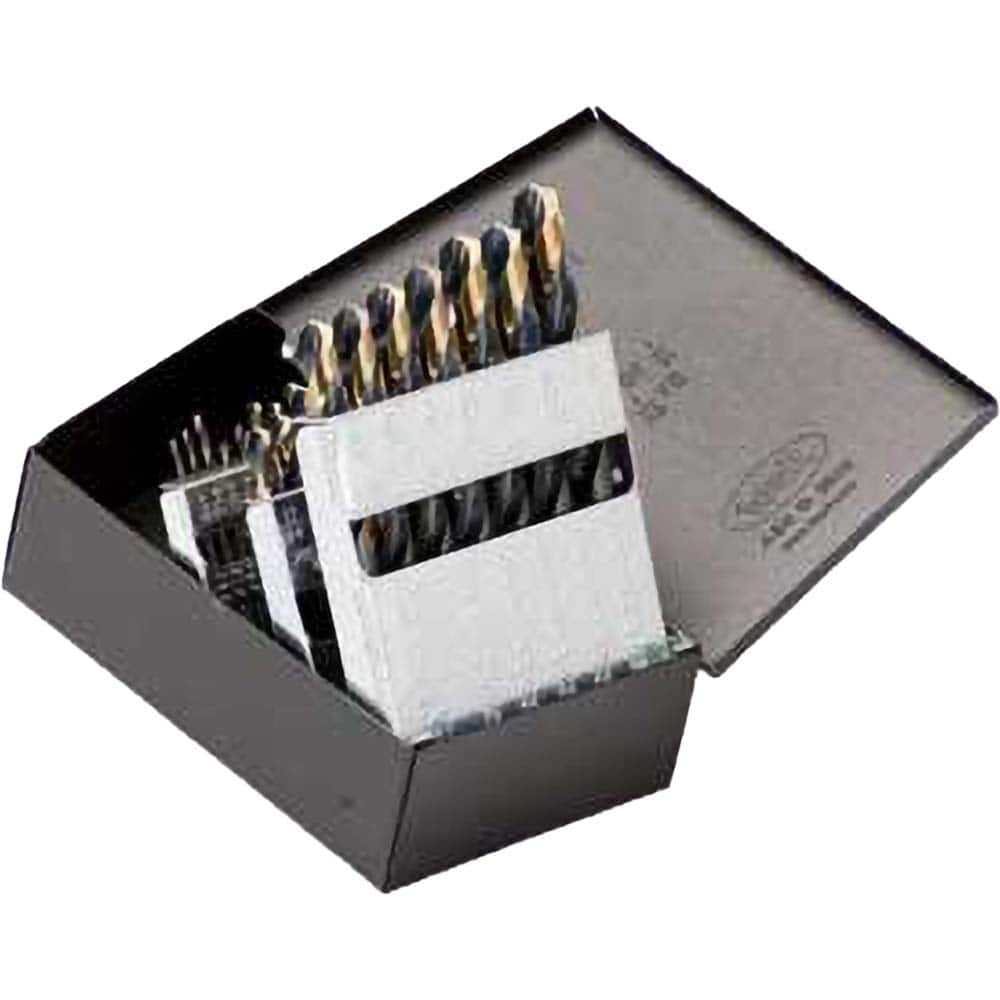 Titan USA - Drill Bit Sets; System of Measurement: Inch ; Drill Bit Material: High Speed Steel ; Drill Bit Set Type: Maintenance Length Drill Bits ; Minimum Drill Bit Size (Decimal Inch): 0.0625 ; Minimum Drill Bit Size (Inch): 1/16 ; Maximum Drill Bit S - Exact Tool & Supply