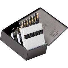Titan USA - Drill Bit Sets; System of Measurement: Inch ; Drill Bit Material: High Speed Steel ; Drill Bit Set Type: Maintenance Length Drill Bits ; Minimum Drill Bit Size (Decimal Inch): 0.0625 ; Minimum Drill Bit Size (Inch): 1/16 ; Maximum Drill Bit S - Exact Tool & Supply