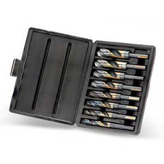 Titan USA - Drill Bit Sets; System of Measurement: Inch ; Drill Bit Material: High Speed Steel ; Drill Bit Set Type: Reduced Shank Drill Bits ; Minimum Drill Bit Size (Decimal Inch): 0.5625 ; Minimum Drill Bit Size (Inch): 9/16 ; Maximum Drill Bit Size ( - Exact Tool & Supply