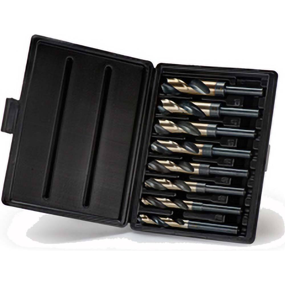 Titan USA - Drill Bit Sets; System of Measurement: Inch ; Drill Bit Material: High Speed Steel ; Drill Bit Set Type: Reduced Shank Drill Bits ; Minimum Drill Bit Size (Decimal Inch): 0.5625 ; Minimum Drill Bit Size (Inch): 9/16 ; Maximum Drill Bit Size ( - Exact Tool & Supply