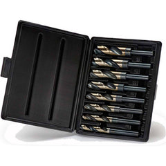 Titan USA - Drill Bit Sets; System of Measurement: Inch ; Drill Bit Material: High Speed Steel ; Drill Bit Set Type: Reduced Shank Drill Bits ; Minimum Drill Bit Size (Decimal Inch): 0.5625 ; Minimum Drill Bit Size (Inch): 9/16 ; Maximum Drill Bit Size ( - Exact Tool & Supply