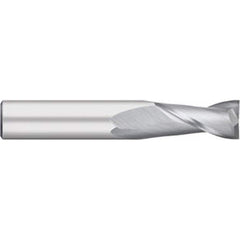 Titan USA - Square End Mills; Mill Diameter (Decimal Inch): 0.0313 ; Number of Flutes: 2 ; Length of Cut (Inch): 1/8 ; Length of Cut (Decimal Inch): 0.1250 ; Material: Solid Carbide ; Finish/Coating: Uncoated - Exact Tool & Supply
