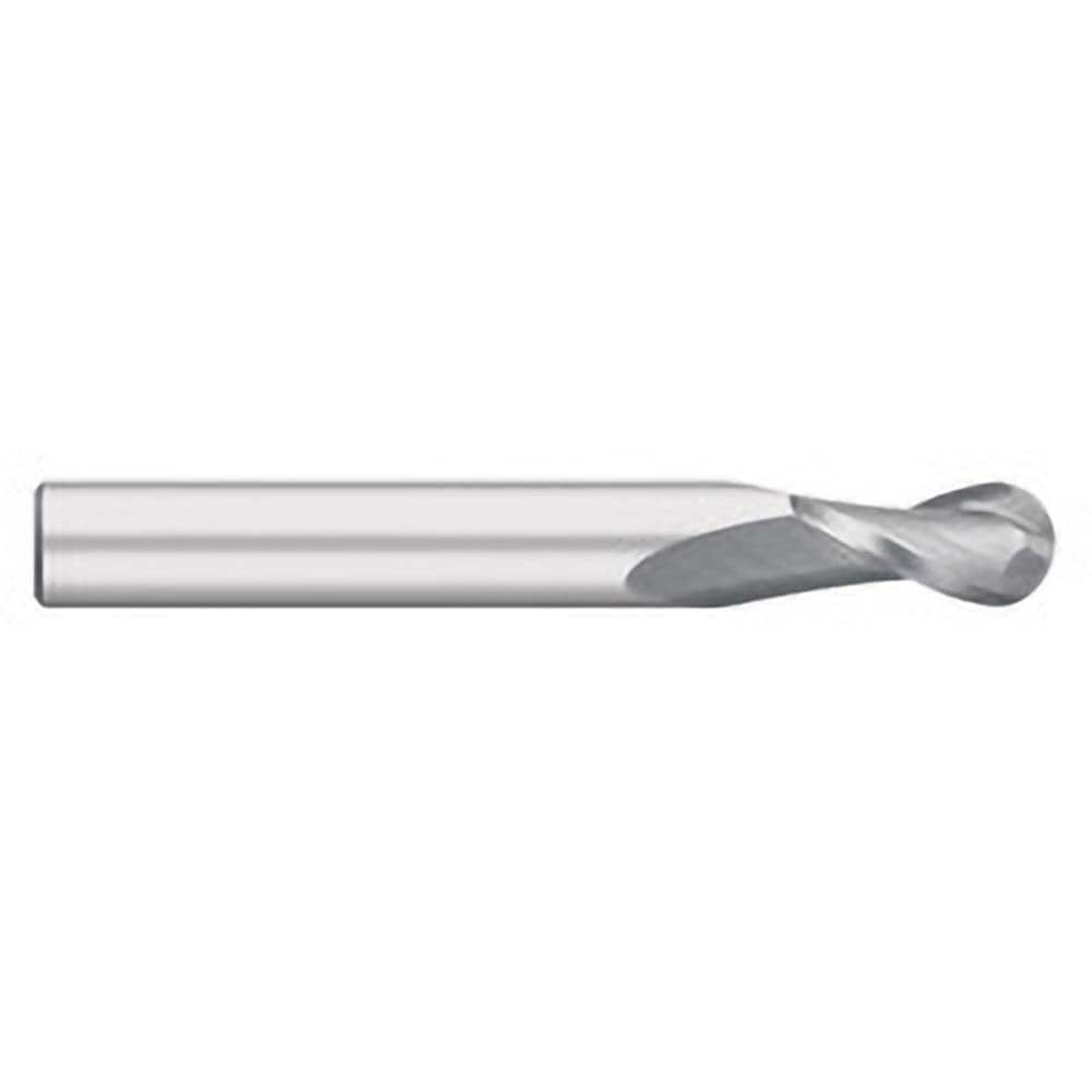 Titan USA - Ball End Mills; Mill Diameter (Inch): 1/4 ; Mill Diameter (Decimal Inch): 0.2500 ; Number of Flutes: 2 ; Length of Cut (Inch): 1-1/8 ; Length of Cut (Decimal Inch): 1.1250 ; Material: Solid Carbide - Exact Tool & Supply