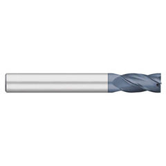 Titan USA - Square End Mills; Mill Diameter (Inch): 1/8 ; Mill Diameter (Decimal Inch): 0.1250 ; Number of Flutes: 4 ; Length of Cut (Inch): 3/4 ; Length of Cut (Decimal Inch): 0.7500 ; Material: Solid Carbide - Exact Tool & Supply