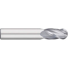 Titan USA - Ball End Mills; Mill Diameter (Decimal Inch): 0.0938 ; Number of Flutes: 4 ; Length of Cut (Inch): 3/8 ; Length of Cut (Decimal Inch): 0.3750 ; Material: Solid Carbide ; Overall Length (Inch): 1-1/2 - Exact Tool & Supply