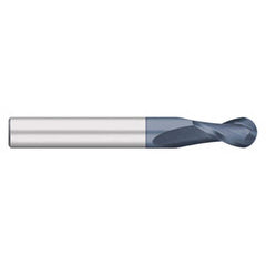 Titan USA - Ball End Mills; Mill Diameter (Inch): 1/8 ; Mill Diameter (Decimal Inch): 0.1250 ; Number of Flutes: 2 ; Length of Cut (Inch): 3/4 ; Length of Cut (Decimal Inch): 0.7500 ; Material: Solid Carbide - Exact Tool & Supply
