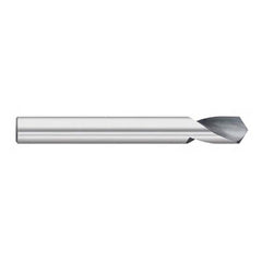 Titan USA - Spotting Drills; Body Diameter (Inch): 3/8 ; Body Diameter (Decimal Inch): 3/8 ; Drill Point Angle: 120 ; Spotting Drill Material: Solid Carbide ; Spotting Drill Finish/Coating: Uncoated ; Overall Length (Inch): 3 - Exact Tool & Supply