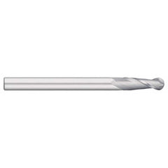 Titan USA - Ball End Mills; Mill Diameter (Inch): 3/16 ; Mill Diameter (Decimal Inch): 0.1875 ; Number of Flutes: 2 ; Length of Cut (Inch): 1-1/8 ; Length of Cut (Decimal Inch): 1.1250 ; Material: Solid Carbide - Exact Tool & Supply