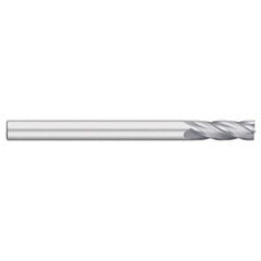 Titan USA - Square End Mills; Mill Diameter (Inch): 1/8 ; Mill Diameter (Decimal Inch): 0.1250 ; Number of Flutes: 4 ; Length of Cut (Inch): 1 ; Length of Cut (Decimal Inch): 1.0000 ; Material: Solid Carbide - Exact Tool & Supply