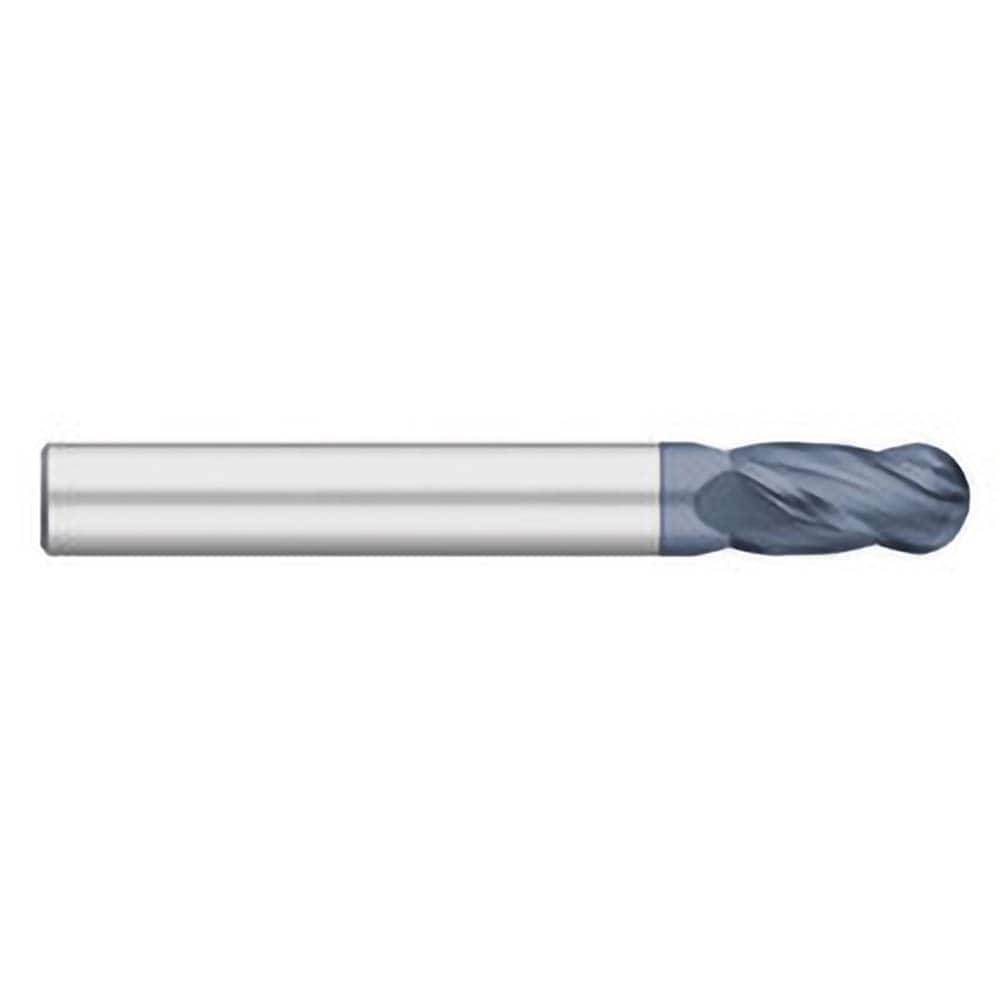 Titan USA - Ball End Mills; Mill Diameter (Inch): 3/8 ; Mill Diameter (Decimal Inch): 0.3750 ; Number of Flutes: 4 ; Length of Cut (Inch): 1 ; Length of Cut (Decimal Inch): 1.0000 ; Material: Solid Carbide - Exact Tool & Supply