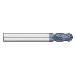 Titan USA - Ball End Mills; Mill Diameter (Inch): 3/8 ; Mill Diameter (Decimal Inch): 0.3750 ; Number of Flutes: 4 ; Length of Cut (Inch): 1 ; Length of Cut (Decimal Inch): 1.0000 ; Material: Solid Carbide - Exact Tool & Supply