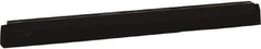 Vikan - 20" Foam Rubber Blade Squeegee Refill - Double Edge, Black, Plastic Holder - Exact Tool & Supply