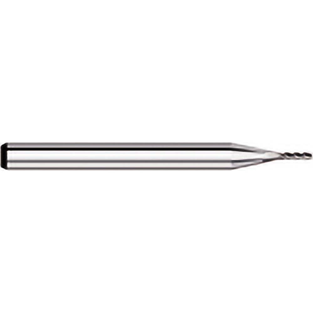 Titan USA - Square End Mills; Mill Diameter (mm): 2.30 ; Mill Diameter (Decimal Inch): 0.0910 ; Number of Flutes: 4 ; Length of Cut (Decimal Inch): 0.2730 ; Material: Solid Carbide ; Finish/Coating: Uncoated - Exact Tool & Supply