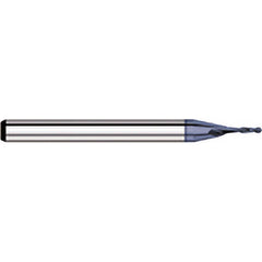 Titan USA - Ball End Mills; Mill Diameter (Decimal Inch): 0.0840 ; Number of Flutes: 2 ; Length of Cut (Decimal Inch): 0.2520 ; Material: Solid Carbide ; Overall Length (Inch): 1-1/2 ; Overall Length (Decimal Inch): 1.5000 - Exact Tool & Supply