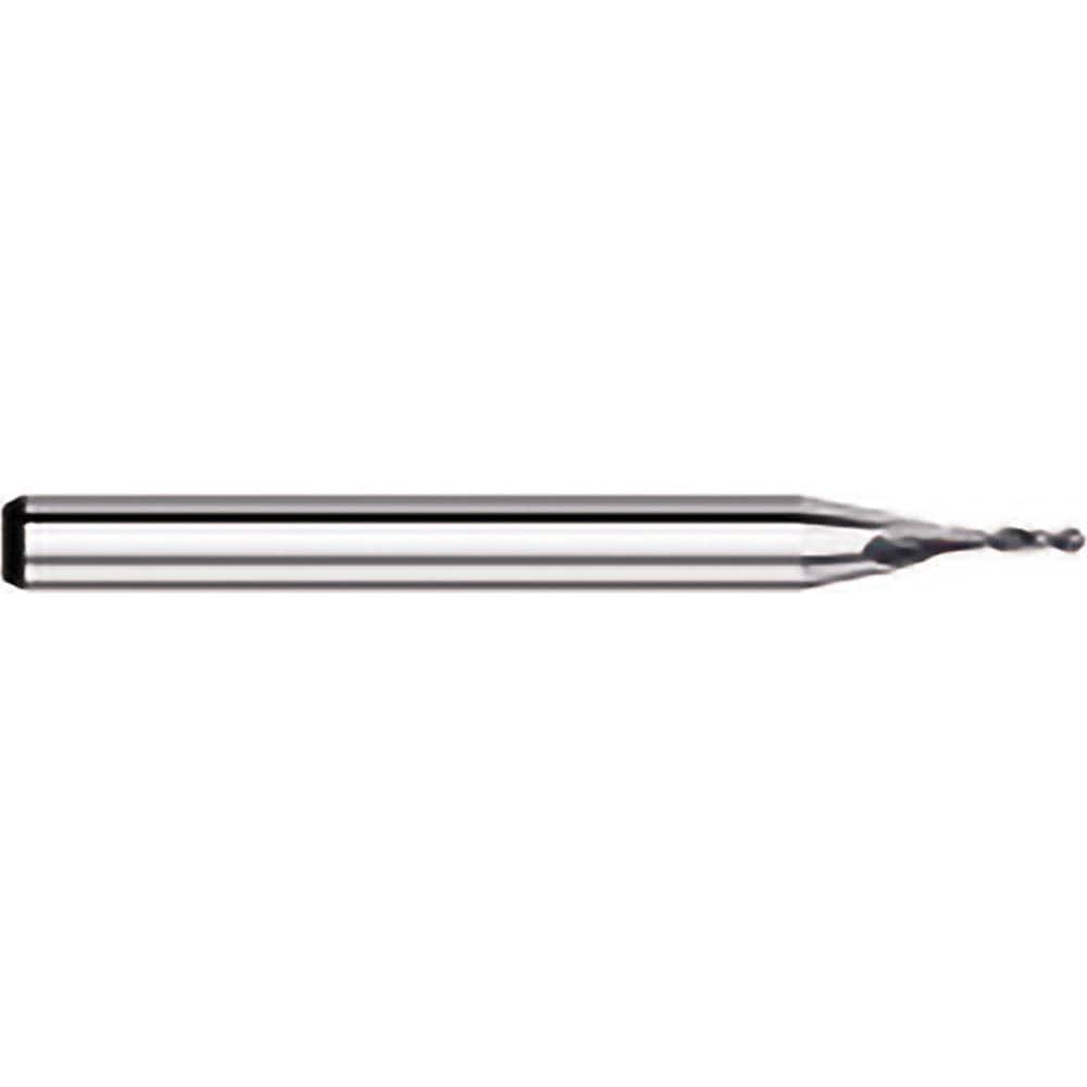 Titan USA - Ball End Mills; Mill Diameter (Decimal Inch): 0.0820 ; Number of Flutes: 2 ; Length of Cut (Decimal Inch): 0.2460 ; Material: Solid Carbide ; Overall Length (Inch): 1-1/2 ; Overall Length (Decimal Inch): 1.5000 - Exact Tool & Supply