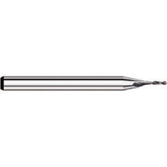 Titan USA - Ball End Mills; Mill Diameter (Decimal Inch): 0.0840 ; Number of Flutes: 2 ; Length of Cut (Decimal Inch): 0.2520 ; Material: Solid Carbide ; Overall Length (Inch): 1-1/2 ; Overall Length (Decimal Inch): 1.5000 - Exact Tool & Supply