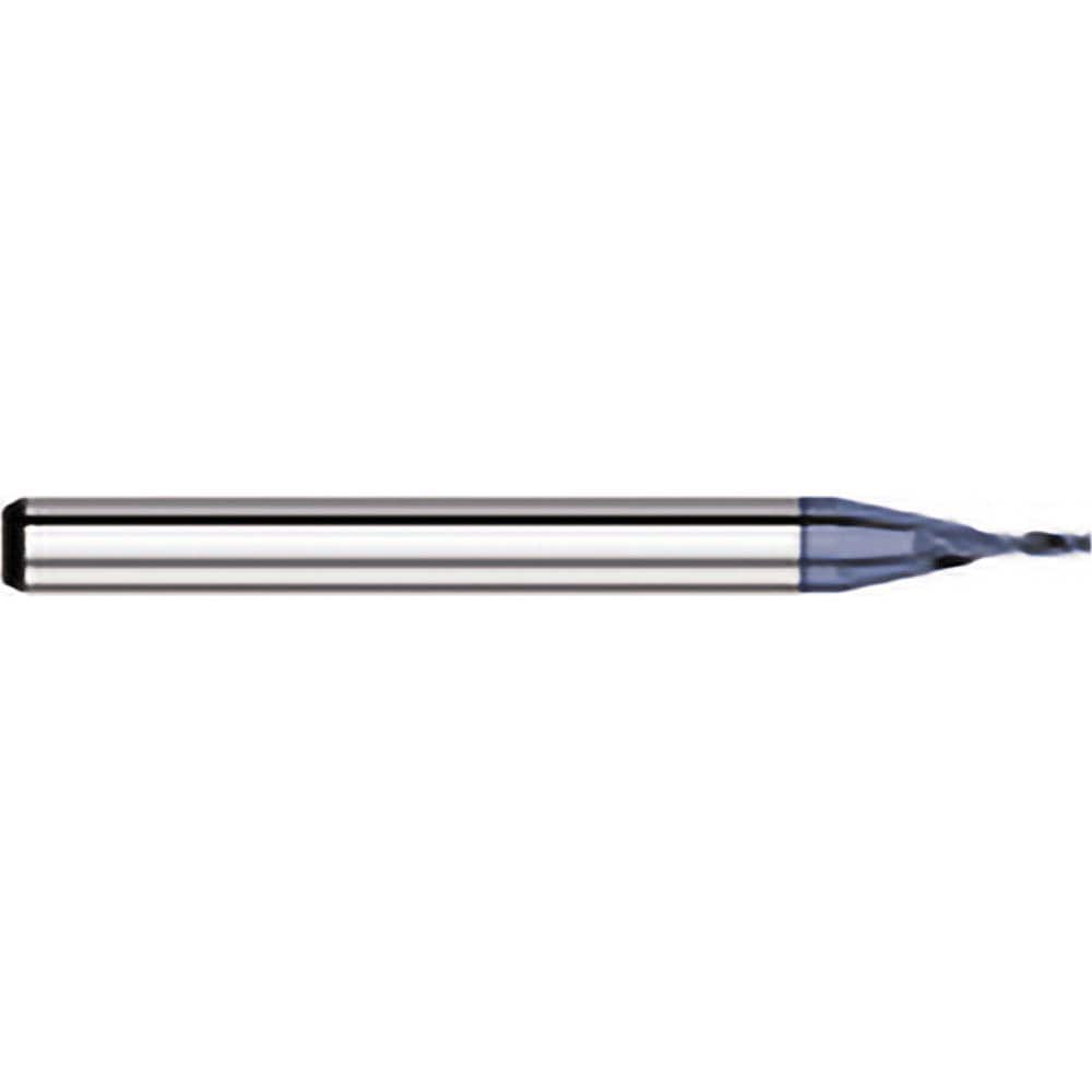 Titan USA - Square End Mills; Mill Diameter (Decimal Inch): 0.0530 ; Number of Flutes: 2 ; Length of Cut (Decimal Inch): 0.1590 ; Material: Solid Carbide ; Finish/Coating: AlTiN ; Shank Diameter (Inch): 1/8 - Exact Tool & Supply