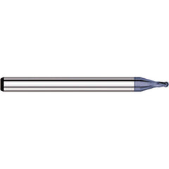 Titan USA - Ball End Mills; Mill Diameter (Inch): 5/64 ; Mill Diameter (Decimal Inch): 0.0780 ; Number of Flutes: 4 ; Length of Cut (Decimal Inch): 0.1170 ; Material: Solid Carbide ; Overall Length (Inch): 1-1/2 - Exact Tool & Supply