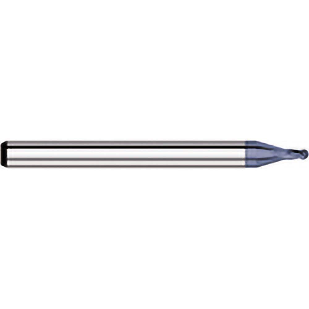 Titan USA - Ball End Mills; Mill Diameter (Decimal Inch): 0.0700 ; Number of Flutes: 4 ; Length of Cut (Decimal Inch): 0.1050 ; Material: Solid Carbide ; Overall Length (Inch): 1-1/2 ; Overall Length (Decimal Inch): 1.5000 - Exact Tool & Supply