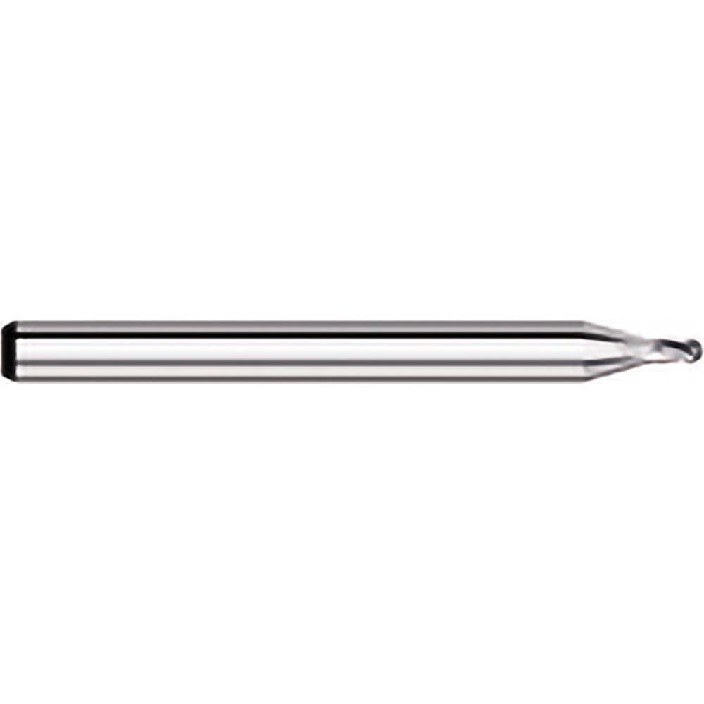 Titan USA - Ball End Mills; Mill Diameter (Decimal Inch): 0.0700 ; Number of Flutes: 4 ; Length of Cut (Decimal Inch): 0.1050 ; Material: Solid Carbide ; Overall Length (Inch): 1-1/2 ; Overall Length (Decimal Inch): 1.5000 - Exact Tool & Supply