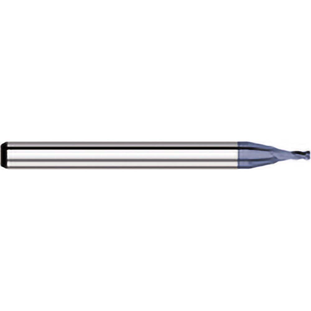 Titan USA - Square End Mills; Mill Diameter (Decimal Inch): 0.0850 ; Number of Flutes: 4 ; Length of Cut (Decimal Inch): 0.1280 ; Material: Solid Carbide ; Finish/Coating: AlTiN ; Shank Diameter (Inch): 1/8 - Exact Tool & Supply