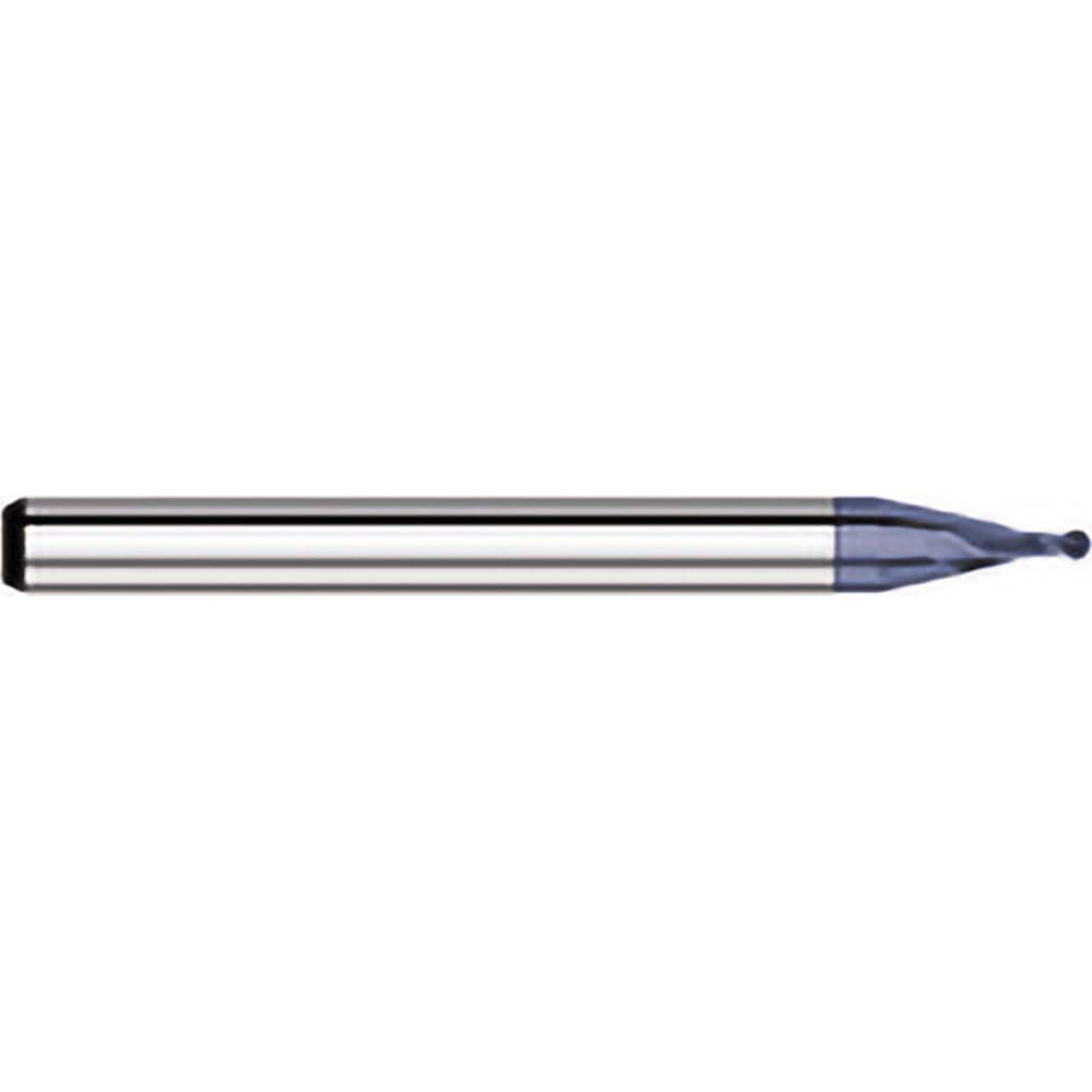 Titan USA - Ball End Mills; Mill Diameter (Decimal Inch): 0.1000 ; Number of Flutes: 2 ; Length of Cut (Decimal Inch): 0.1500 ; Material: Solid Carbide ; Overall Length (Inch): 1-1/2 ; Overall Length (Decimal Inch): 1.5000 - Exact Tool & Supply