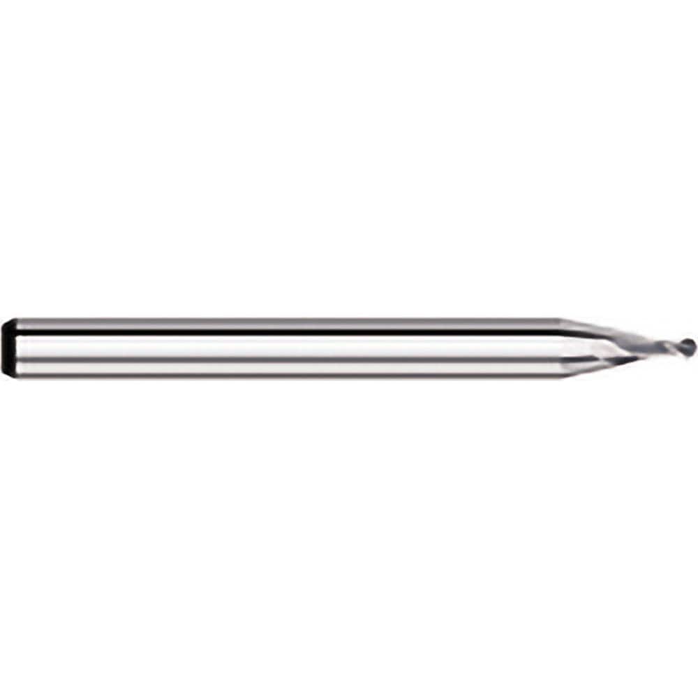 Titan USA - Ball End Mills; Mill Diameter (Decimal Inch): 0.0250 ; Number of Flutes: 2 ; Length of Cut (Decimal Inch): 0.0380 ; Material: Solid Carbide ; Overall Length (Inch): 1-1/2 ; Overall Length (Decimal Inch): 1.5000 - Exact Tool & Supply