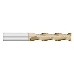 Titan USA - Square End Mills; Mill Diameter (Inch): 1/8 ; Mill Diameter (Decimal Inch): 0.1250 ; Number of Flutes: 2 ; Length of Cut (Inch): 3/4 ; Length of Cut (Decimal Inch): 0.7500 ; Material: Solid Carbide - Exact Tool & Supply