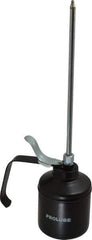PRO-LUBE - 500 mL Capcity, 9" Long Rigid Spout, Lever-Type Oiler - Steel Pump, Steel Body, Powder Coated - Exact Tool & Supply