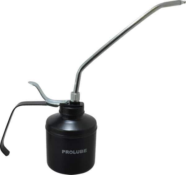 PRO-LUBE - 500 mL Capcity, 9" Long Rigid Spout, Lever-Type Oiler - Steel Pump, Steel Body, Powder Coated - Exact Tool & Supply