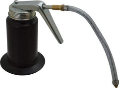 PRO-LUBE - 180 mL Capcity, 6" Long Flexible Spout, Pistol-Grip Oiler - Steel Pump, Steel Body, Powder Coated - Exact Tool & Supply