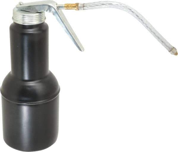 PRO-LUBE - 500 mL Capcity, 6" Long Flexible Spout, Pistol-Grip Oiler - Steel Pump, Steel Body, Powder Coated - Exact Tool & Supply