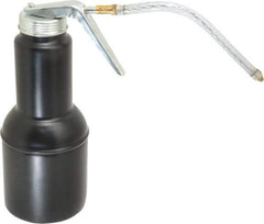 PRO-LUBE - 500 mL Capcity, 6" Long Flexible Spout, Pistol-Grip Oiler - Steel Pump, Steel Body, Powder Coated - Exact Tool & Supply