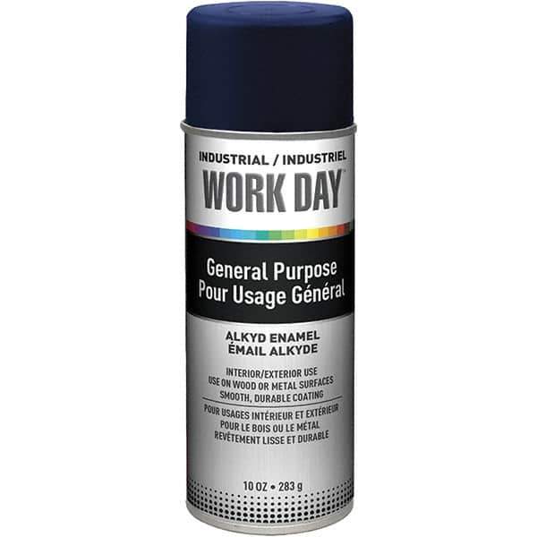 Krylon - Blue, Gloss, Enamel Spray Paint - 9 to 13 Sq Ft per Can, 10 oz Container, Use on Ceramics, Glass, Metal, Plaster, Wood - Exact Tool & Supply