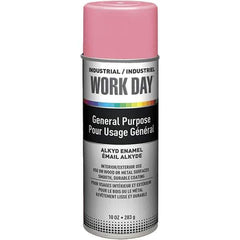 Krylon - Pink, Gloss, Enamel Spray Paint - 9 to 13 Sq Ft per Can, 10 oz Container, Use on Ceramics, Glass, Metal, Plaster, Wood - Exact Tool & Supply