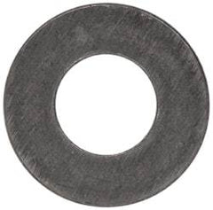 Made in USA - #4 Screw, Grade 300 Stainless Steel Standard Flat Washer - 1/8" ID x 1/4" OD, 0.017" Thick, Plain Finish, Meets Military Specifications - Exact Tool & Supply